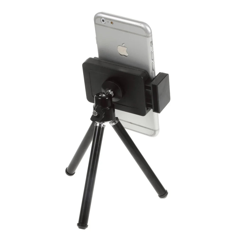Portable Rotary Tripod Stand with Phone Holder Mount, Size: 5-9cm - 3