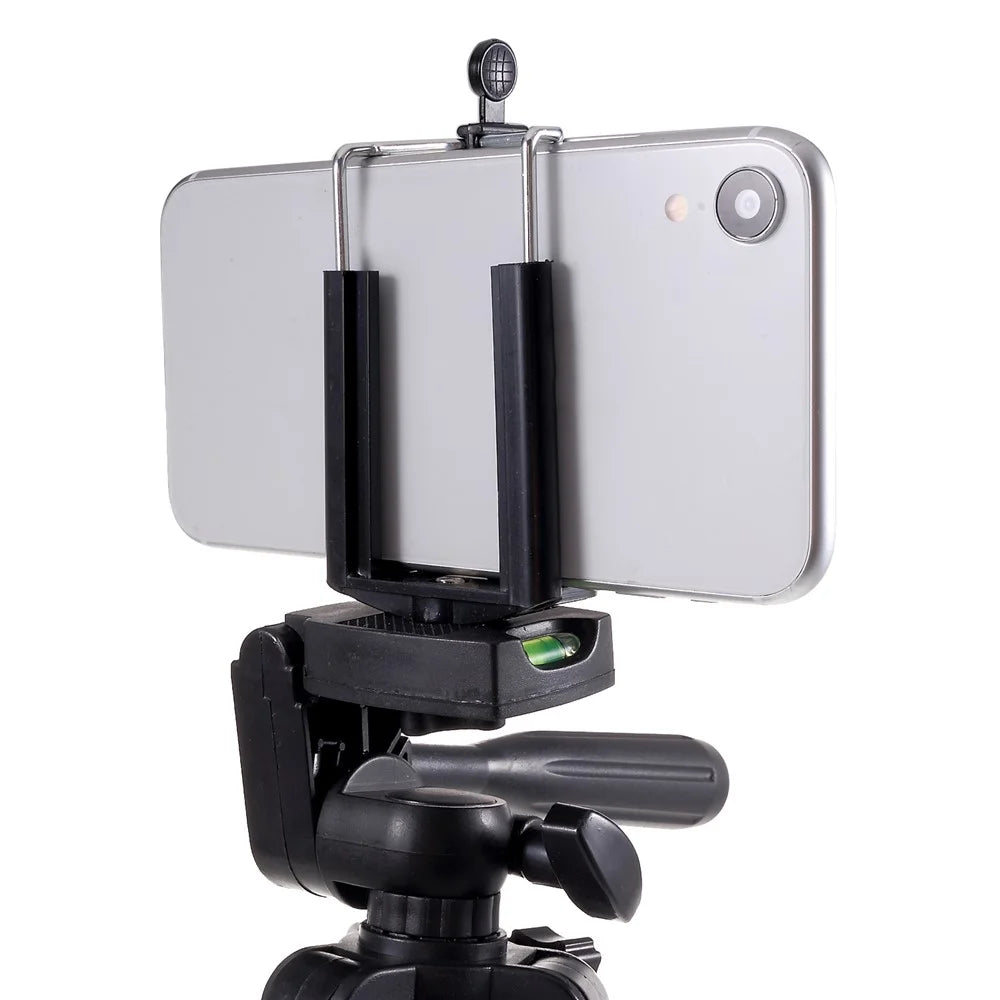 3110 Aluminum Desktop Tripod with Phone Clamp Extendable Live Streaming Travel Lightweight Stand - 4