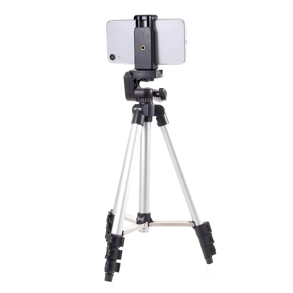 3110 Aluminum Adjustable Tripod Holder with Phone Clamp, Clamp Width: 57-83mm - 3