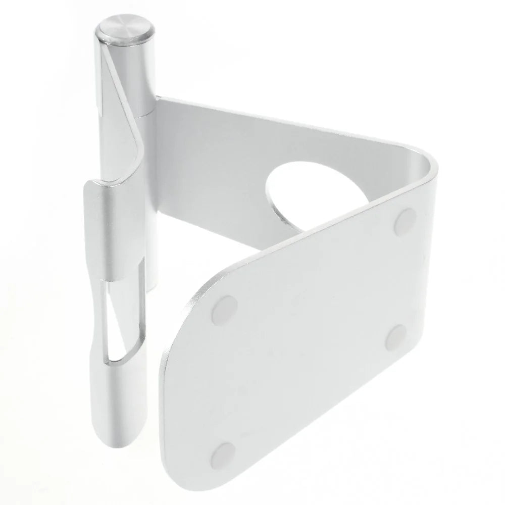 Height Adjustable Aluminum Alloy Desktop Stand Holder for iPad iPhone Tablet PC - Silver Color - 4