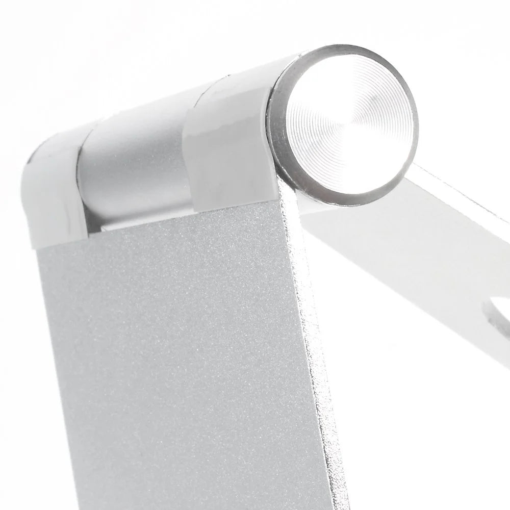 Height Adjustable Aluminum Alloy Desktop Stand Holder for iPad iPhone Tablet PC - Silver Color - 6