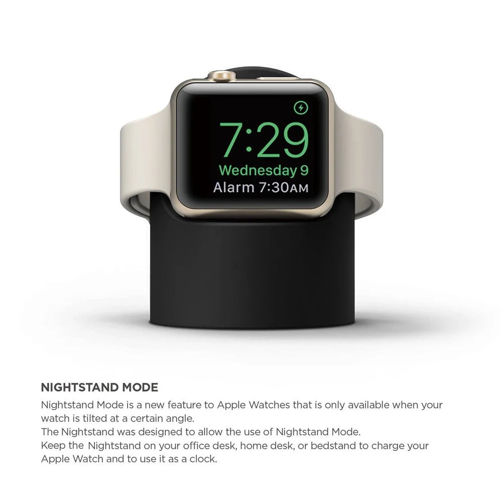 Watch Stand Holder Charger Display for Apple Watch Ultra 49mm / 8 / 7 45mm / 41mm /  6 / 5 /  SE / 4 44mm / 40mm / 3 /  2 /  1 42mm / 38mm - Black - 2