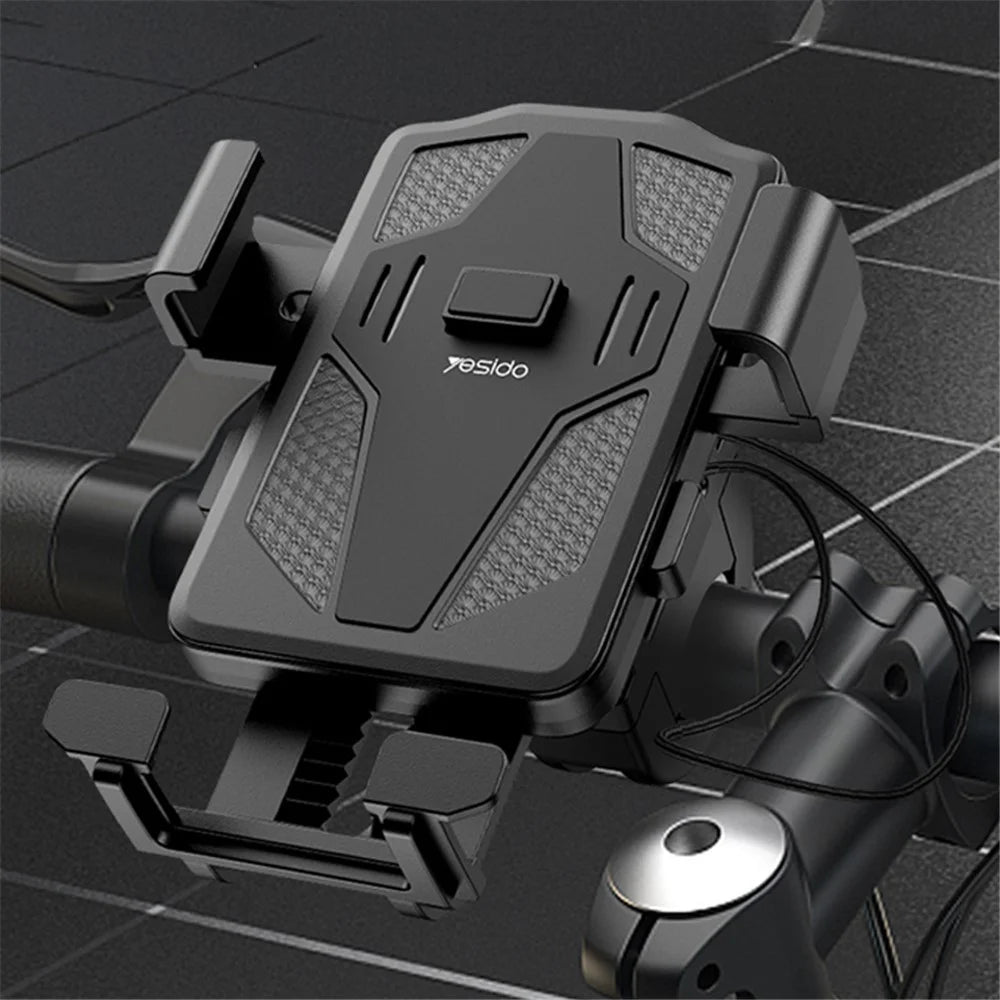 YESIDO C94 360° Rotation Anti Shake Bicycle Motorcycle Cell Phone Mount Holder for iPhone Samsung Huawei - 2