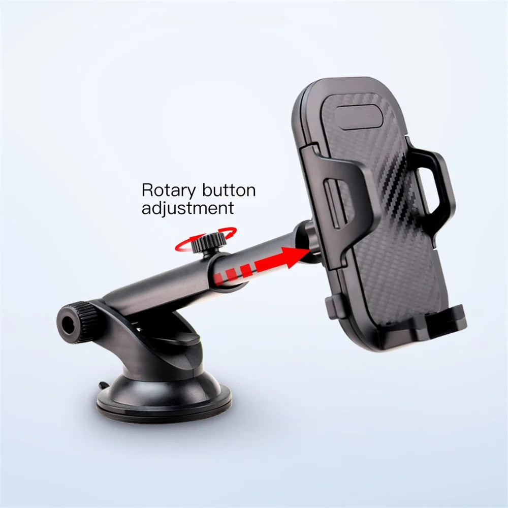 Suction Cup Adjustable Car Phone Holder Stand GPS Mount Bracket Support for 3.5- 6.0 inch Mobile Phone - 3