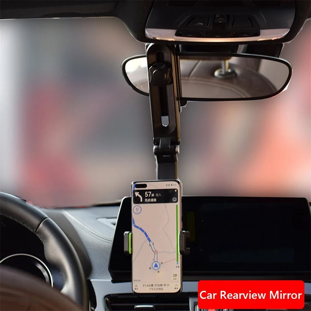 JY-055 Sun Visor Car Phone Holder Mount Multifunctional Cell Phone Stand Universal Adjustable Arm Cradles Phone Clip Mount - Green - 5