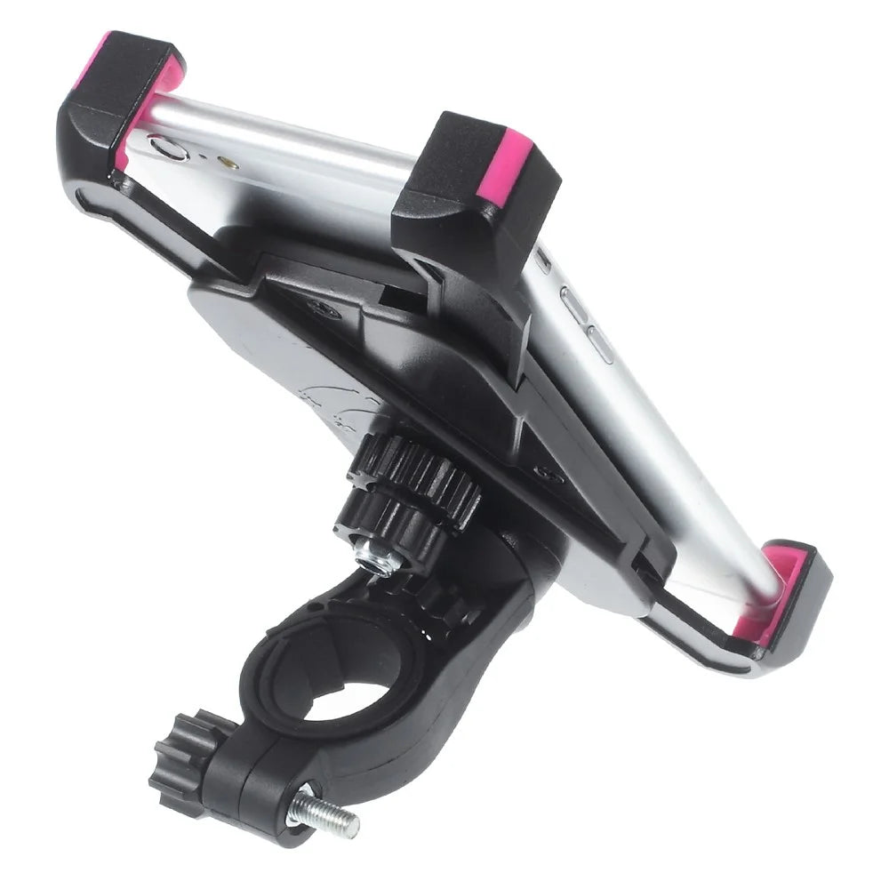 Universal Bicycle Bike Handlebar Holder Mount for iPhone 6s Plus/Samsung Galaxy S6 (CH-01-A) - Rose - 4