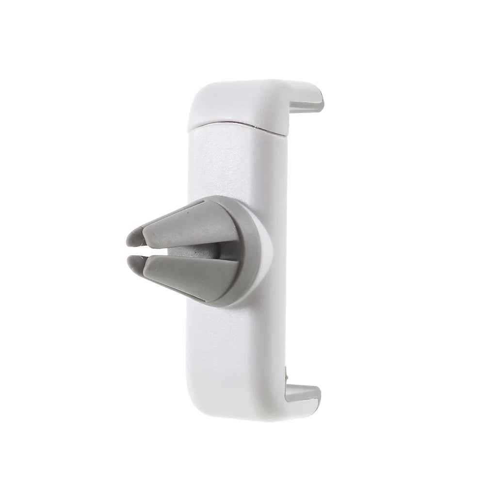 Mini Car Air Vent Mount Smartphone Holder for iPhone Samsung LG etc, Width: 60-85mm - White + Grey - 1