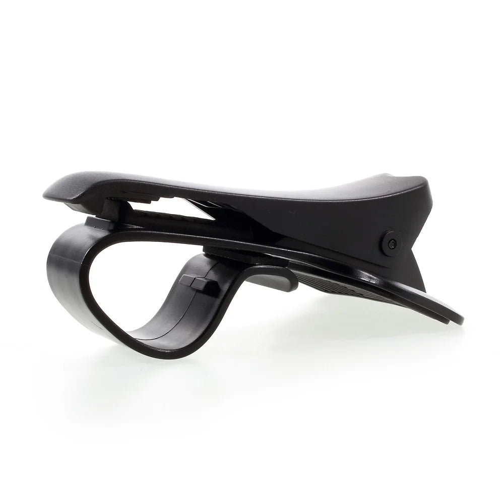 Cell Phone GPS Clip Holder Desk Car Mount for iPhone Samsung Sony Etc, Clip Width: 90mm - Black - 2