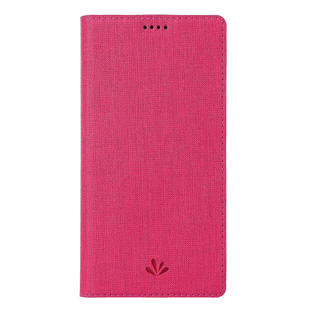 VILI DMX Cross Texture Stand Leather Card Holder Protective Phone Case for Google Pixel 4 XL - Rose - 2