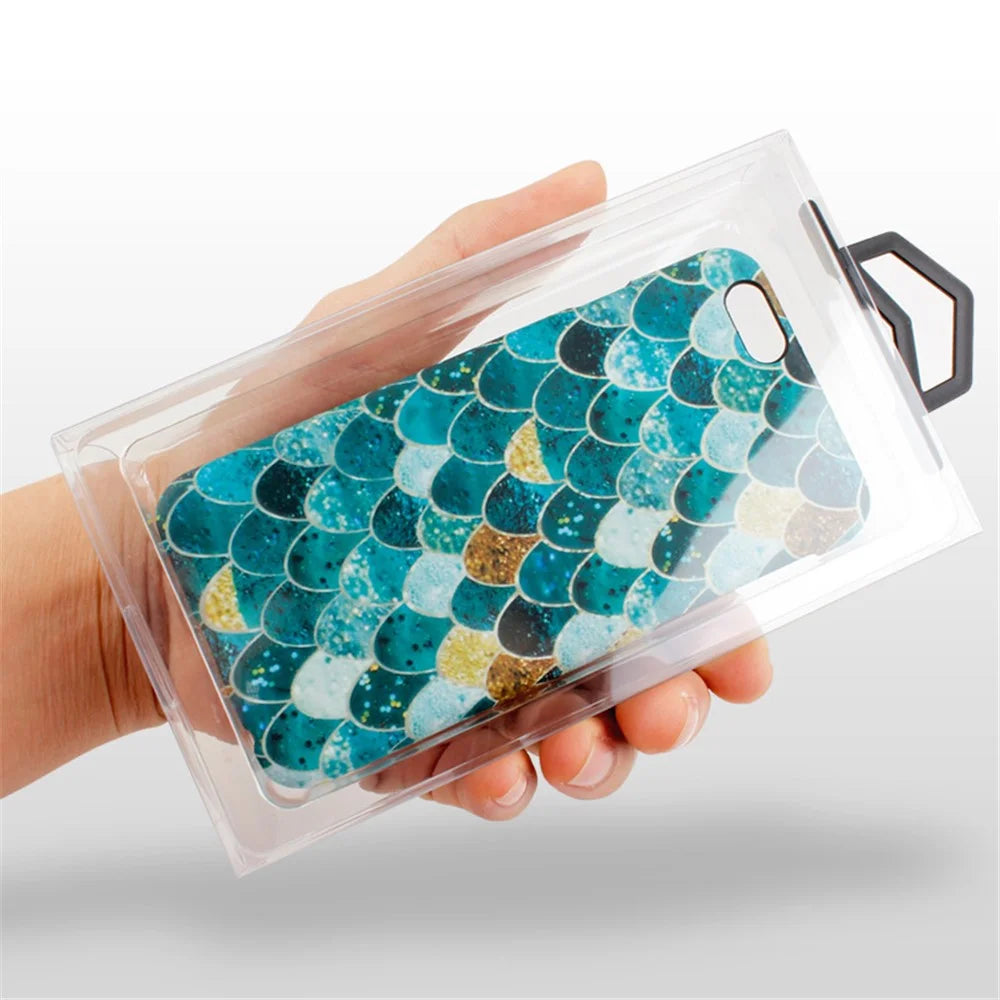 50Pcs / Lot KJ-666 Clear PVC Retail Package Box for iPhone 7 Cases, Outer Size: 187 x 105 x 15.5mm - 2