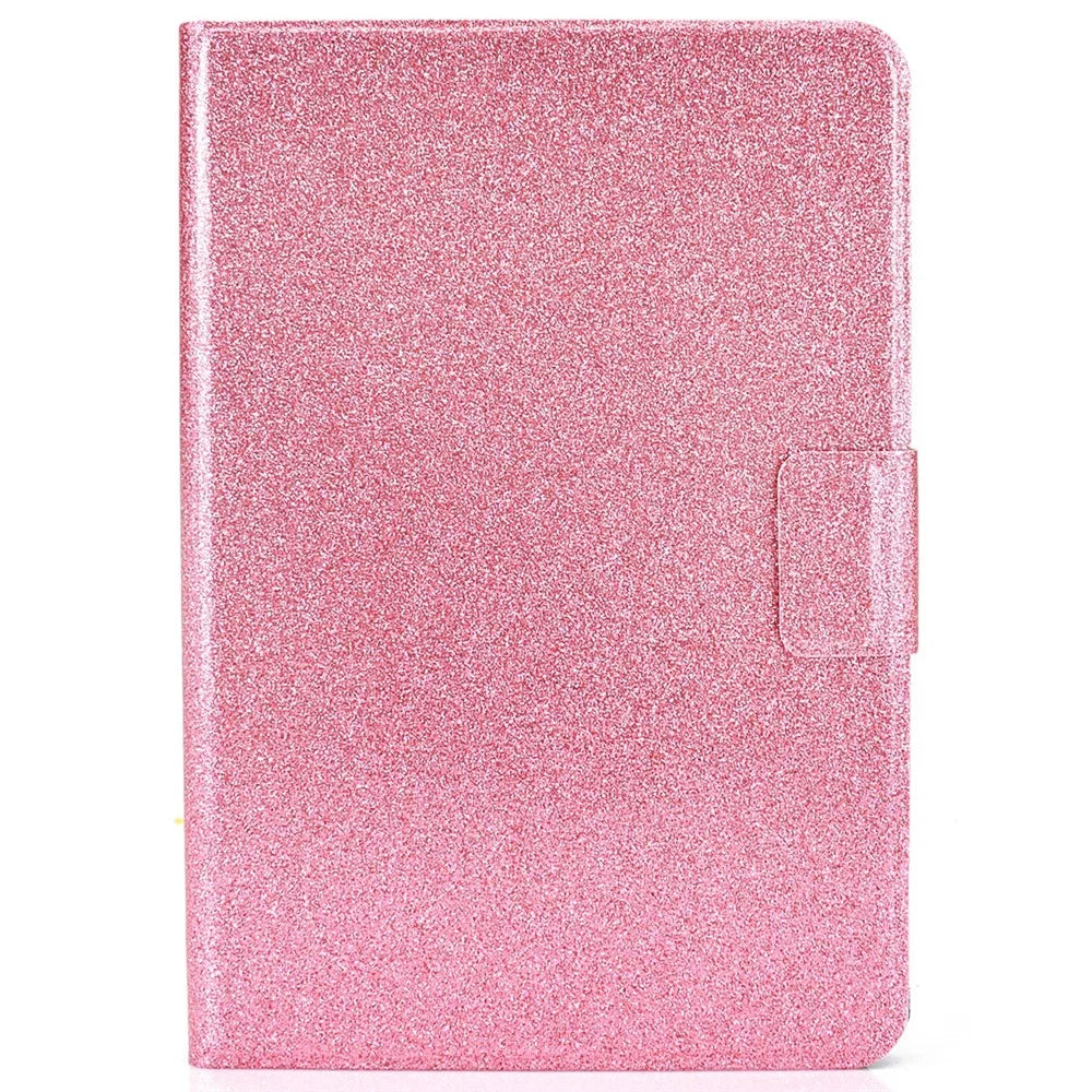 Glittering Powder PU Leather Shockproof Folio Stand Cover Protector with Card Slots for Amazon Kindle Paperwhite 5 (2021) - Pink - 2