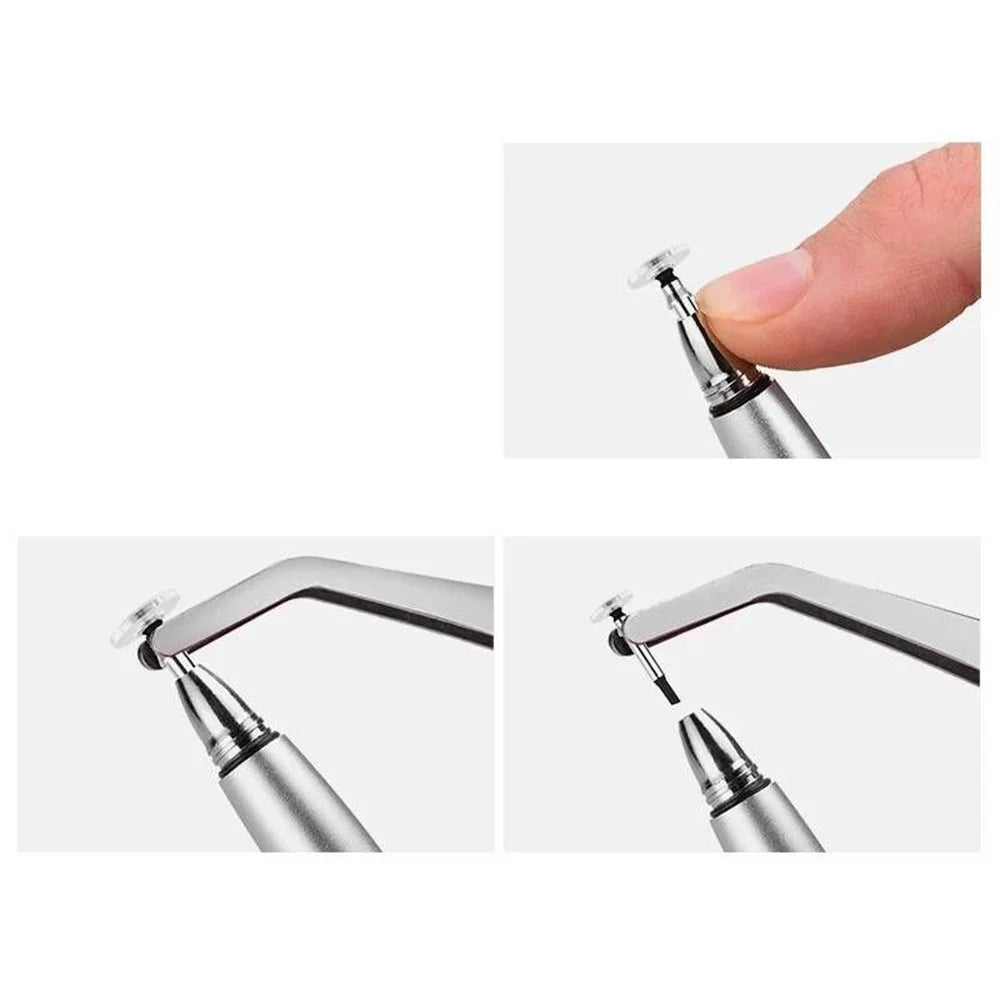 2Pcs/Set Changeable Tips Replacement Parts for Capacitive Touch Screen Stylus Pen - 2