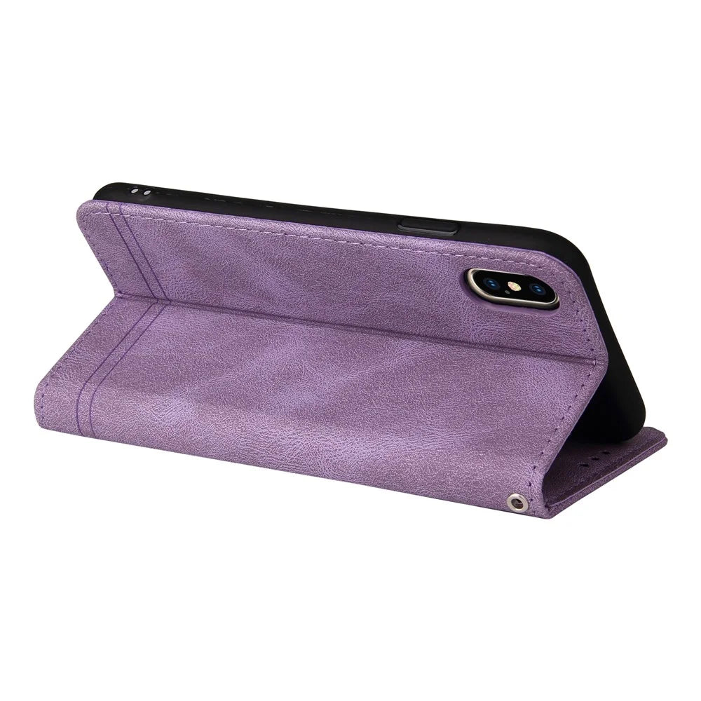 For Realme GT Neo2 5G / GT Neo 3T 5G Leather Wallet Cases Skin Touch Phone Cover Stand with Strap - Purple - 6