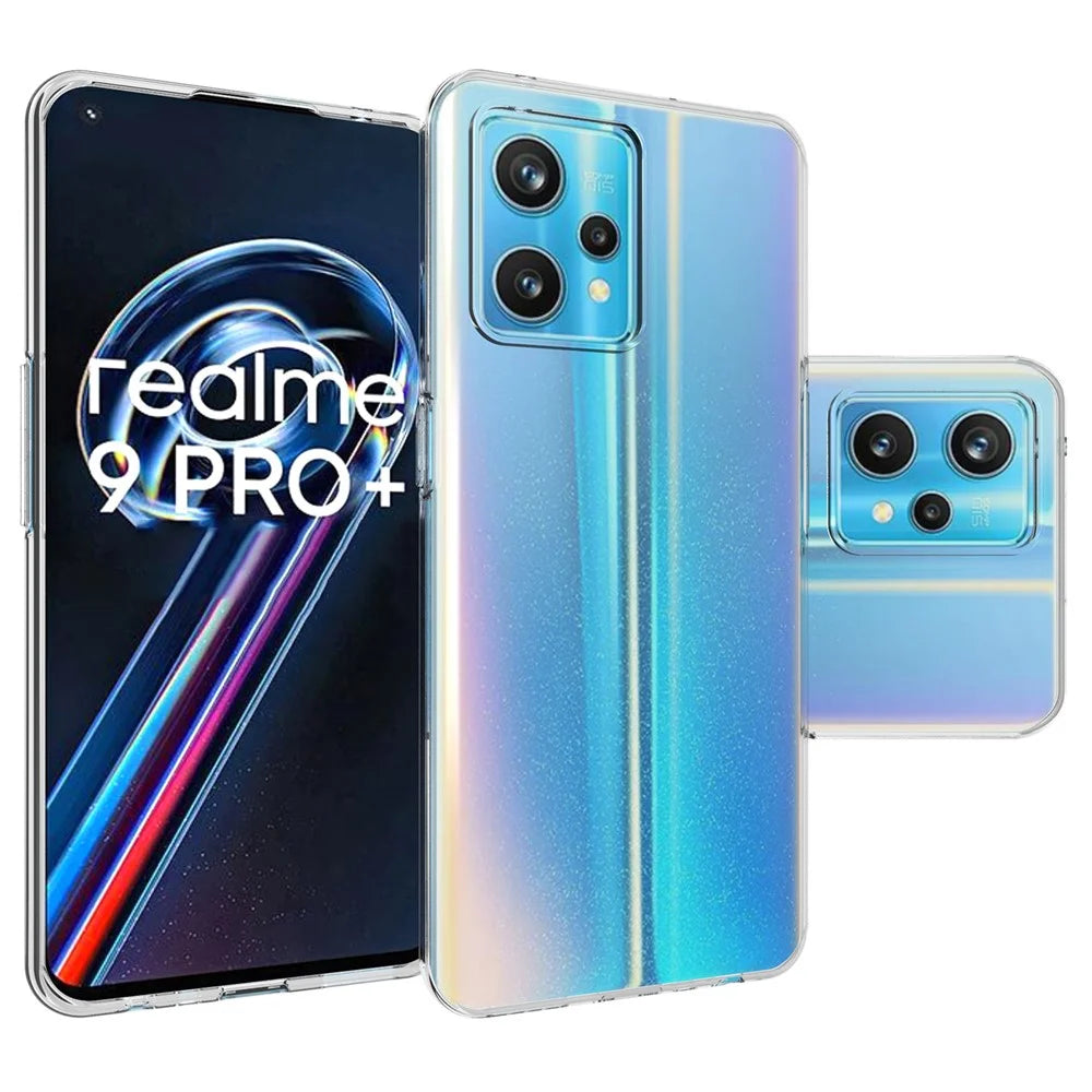 10Pcs/Pack Watermark Resistant Case for Realme 9 Pro+, Drop Protection Soft TPU Transparent Back Cover - 2
