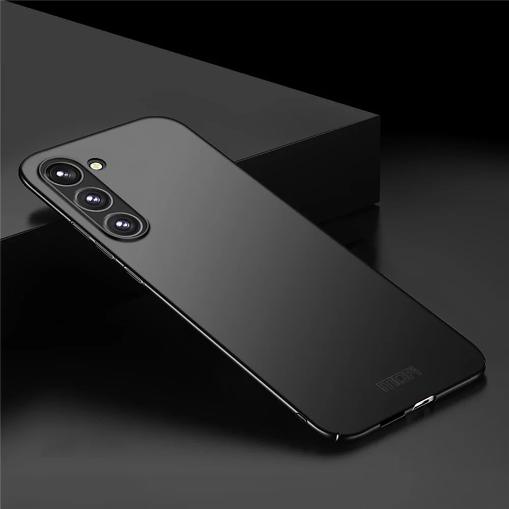 MOFI JK PC Series-1 for Samsung Galaxy S23+ Slim Matte Smartphone Case Hard PC Wear-resistant Mobile Phone Cover with Strap - Black - 2