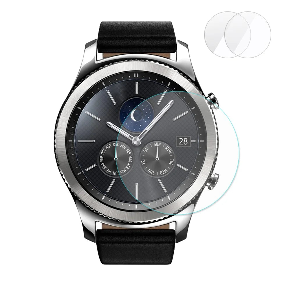 HAT PRINCE 0.2mm 9H 2.15D Tempered Glass Screen Protector Film for Samsung Gear S3 Classic / Frontier (2Pcs) - 1