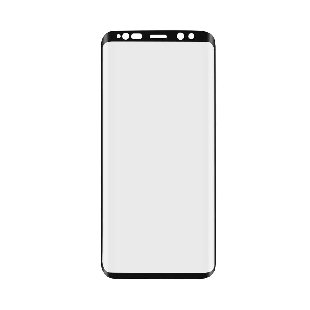 For Samsung Galaxy S9 0.26mm 9H Curved Silk Print Tempered Glass Full Screen Guard Film - Black - 2