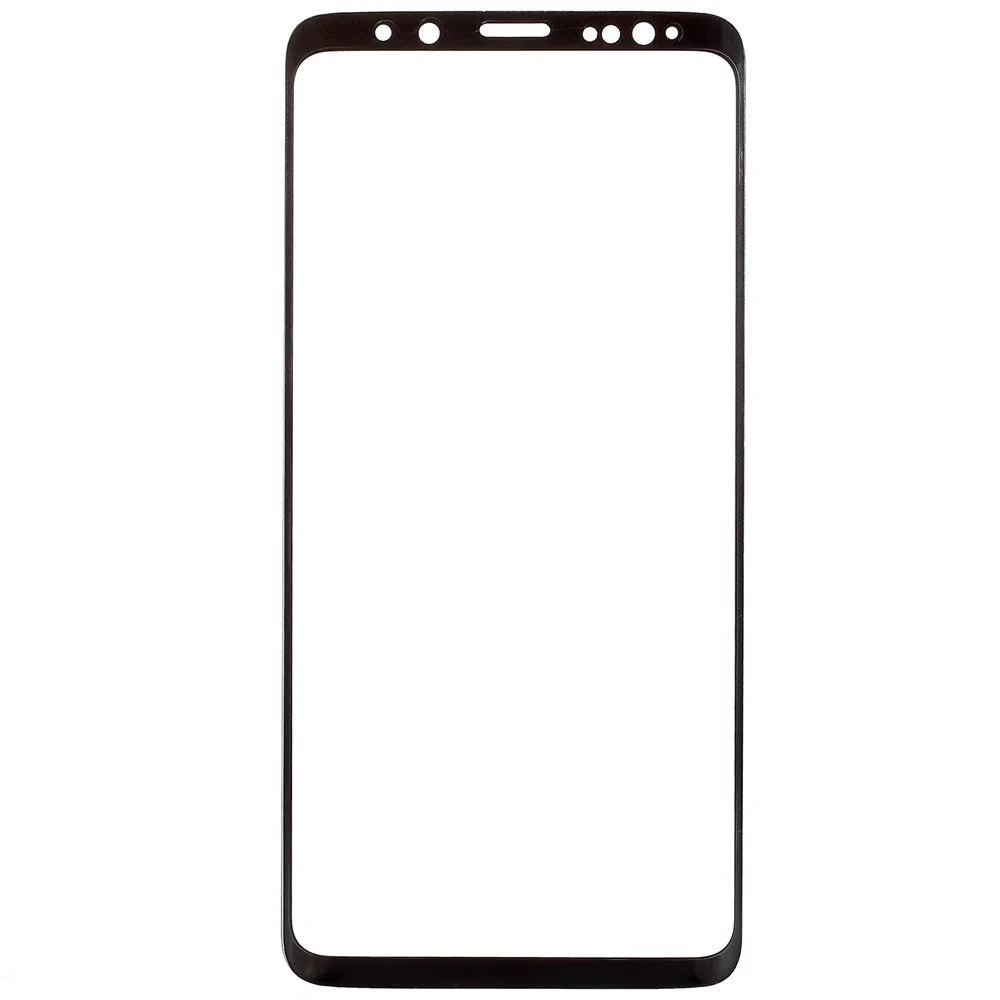 RURIHAI 3D Electroplated Edge Full Tempered Glass Screen Protector for Samsung Galaxy S9 G960 - Black - 2