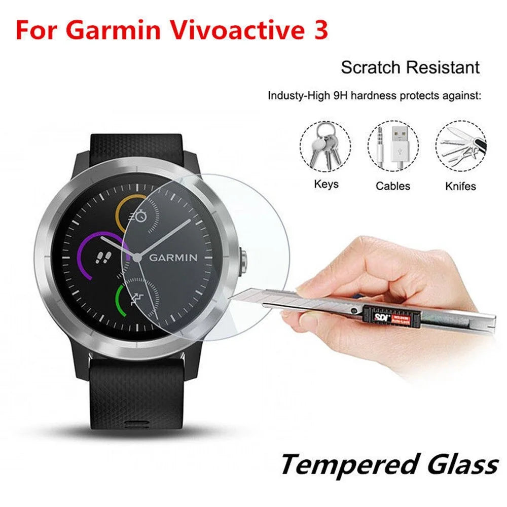 Tempered Glass Screen Protective Film for Garmin Vivoactive 3 / Fenix 5S - 3
