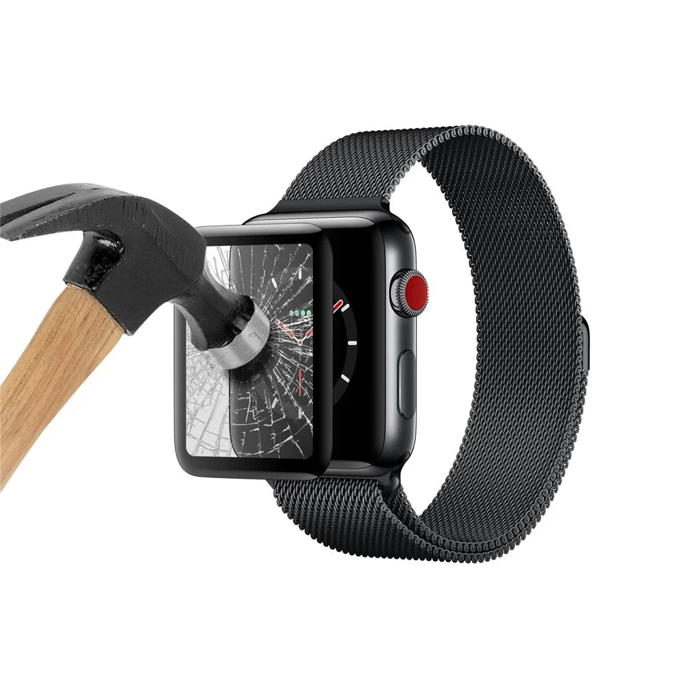 3D Curved 0.26mm 9H Tempered Glass Screen Protector for Apple Watch Series 3 / 2 / 1 42mm - 4