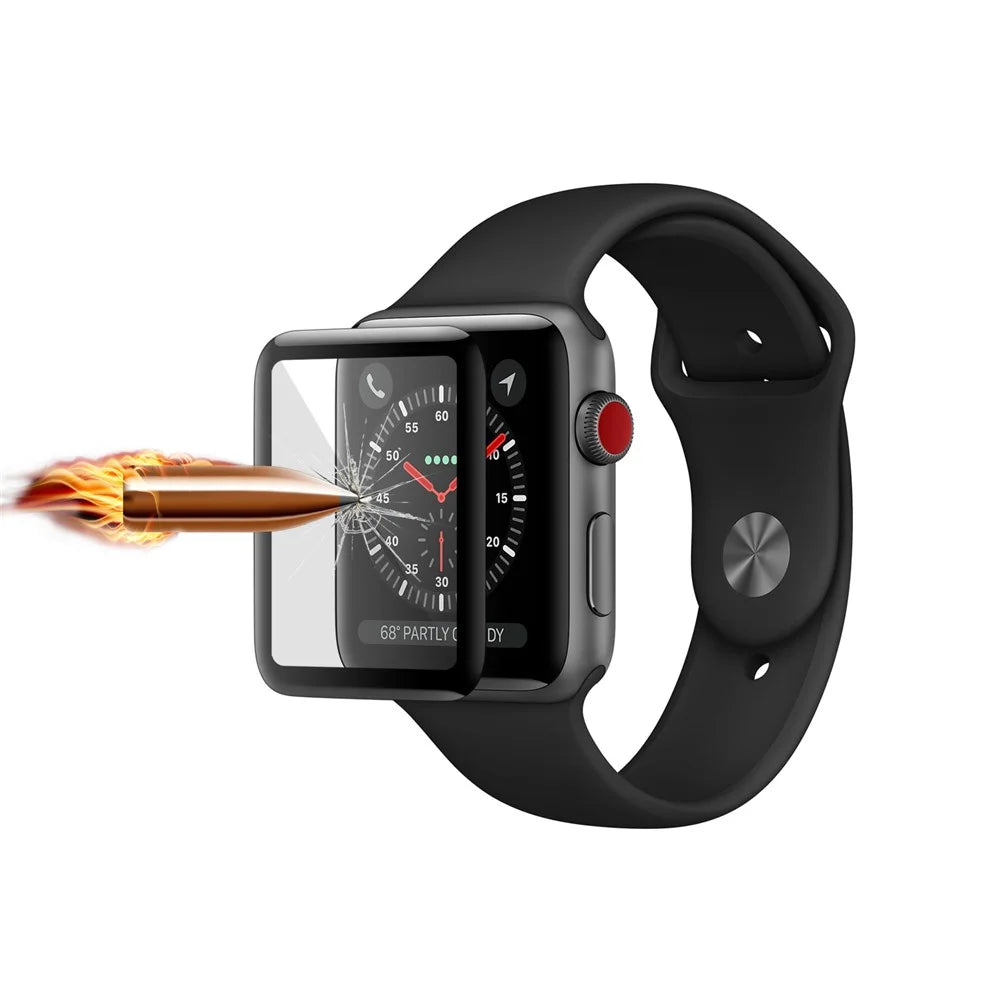3D Curved 0.26mm 9H Tempered Glass Screen Protector Film for Apple Watch Series 3 / 2 / 1 38mm - 6