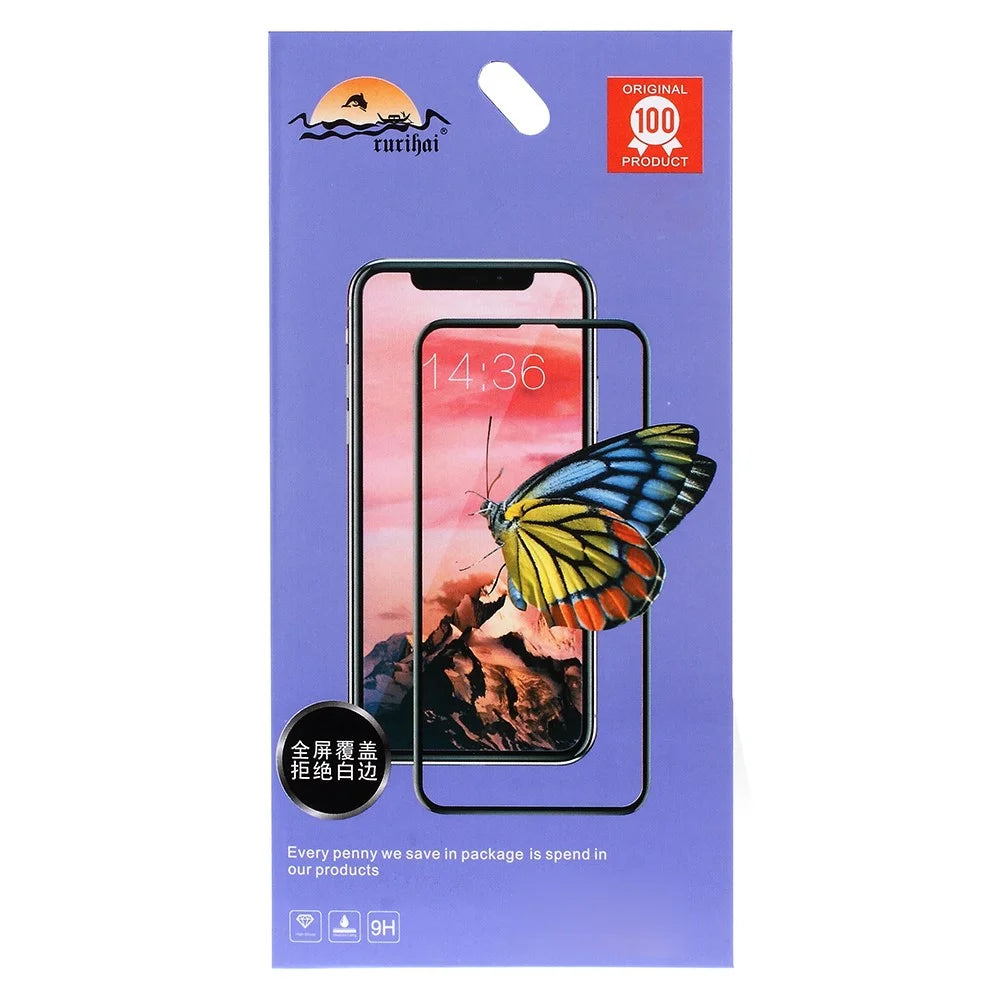 RURIHAI Solid Defense Tempered Glass Screen Protector Film for Huawei Mate 10 Pro - Black - 5