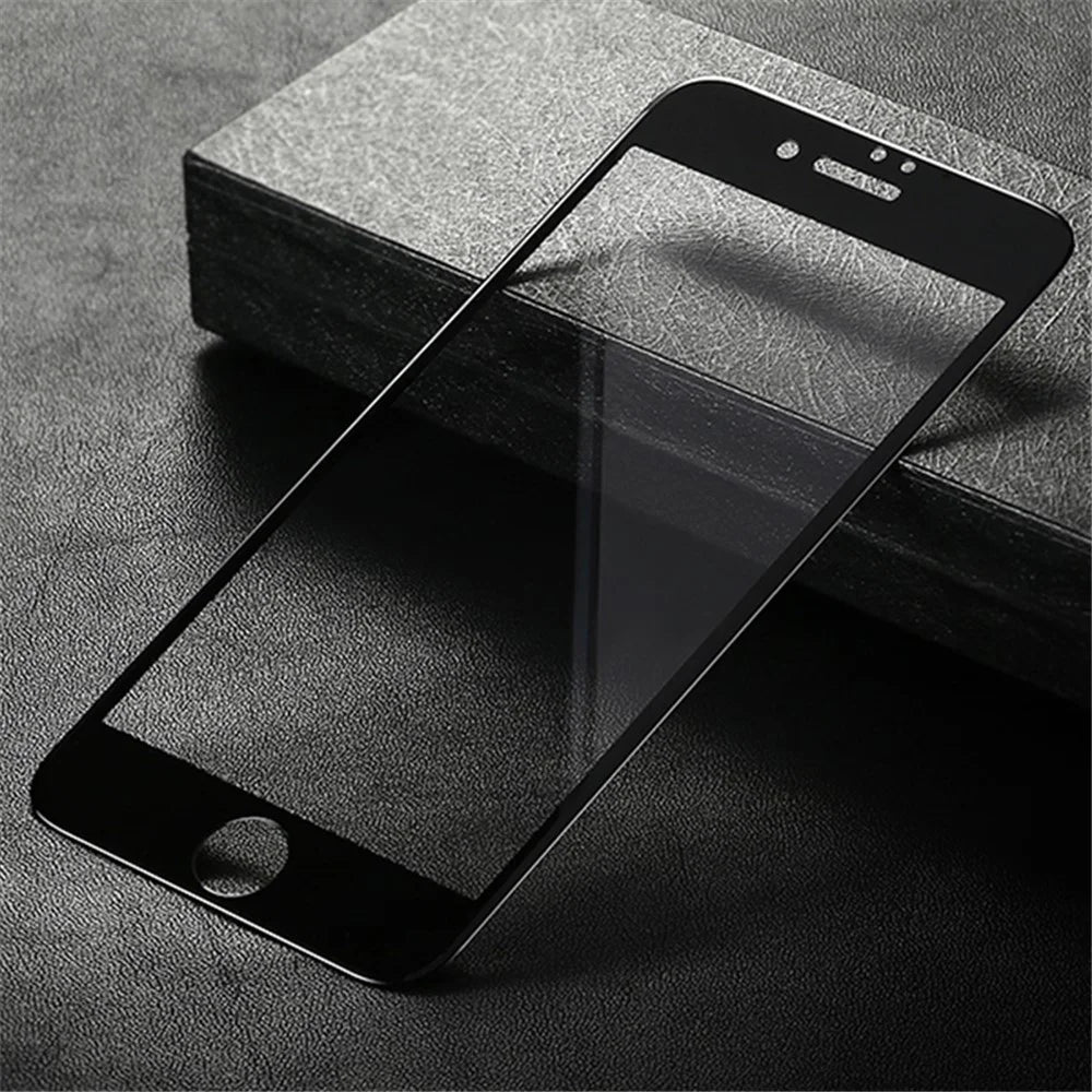MOCOLO Silk Print Full Size Tempered Glass Screen Protector(Full Glue) for iPhone 8 Plus/7 Plus 5.5 inch - Black - 6