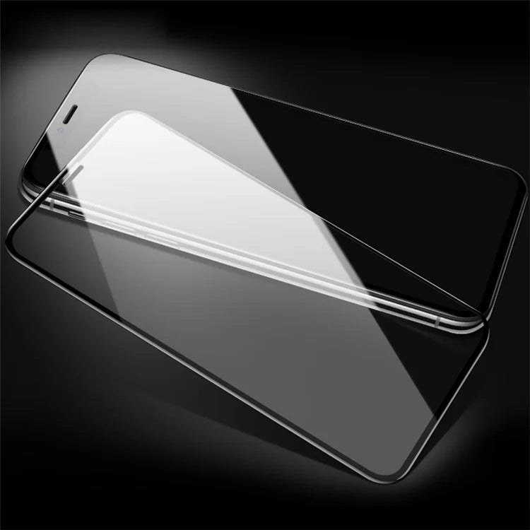 AMORUS Full Size Silk Print 9H Tempered Glass Screen Protector Film for iPhone (2019) 6.1" / XR 6.1 inch - 2