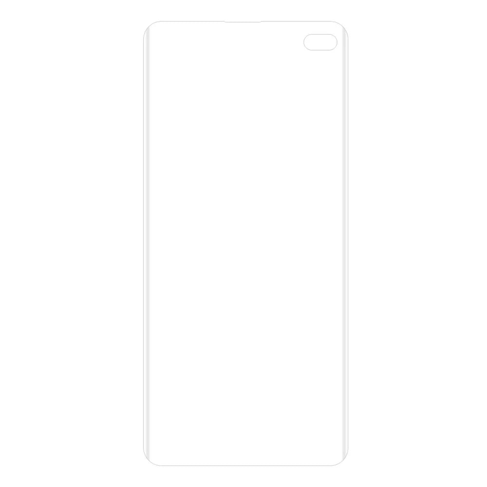 HAT PRINCE for Samsung Galaxy S10 Plus 3D Full Size PET Curved Hot Bending HD Clear Screen Protector [Support Ultrasonic Fingerprint Unlock] - 3