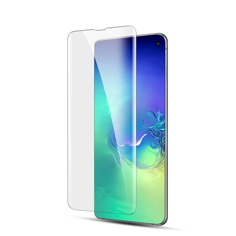 MOCOLO for Samsung Galaxy S10 Plus 3D Curved Full Cover [UV Light Irradiation] Tempered Glass Screen Protector UV Film - 2