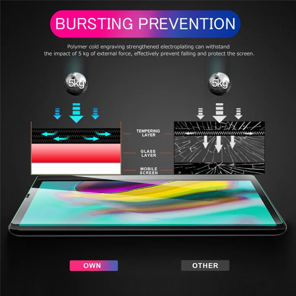 Tempered Glass Screen Protector Film for Samsung Galaxy Tab S5e SM-T720 - 5