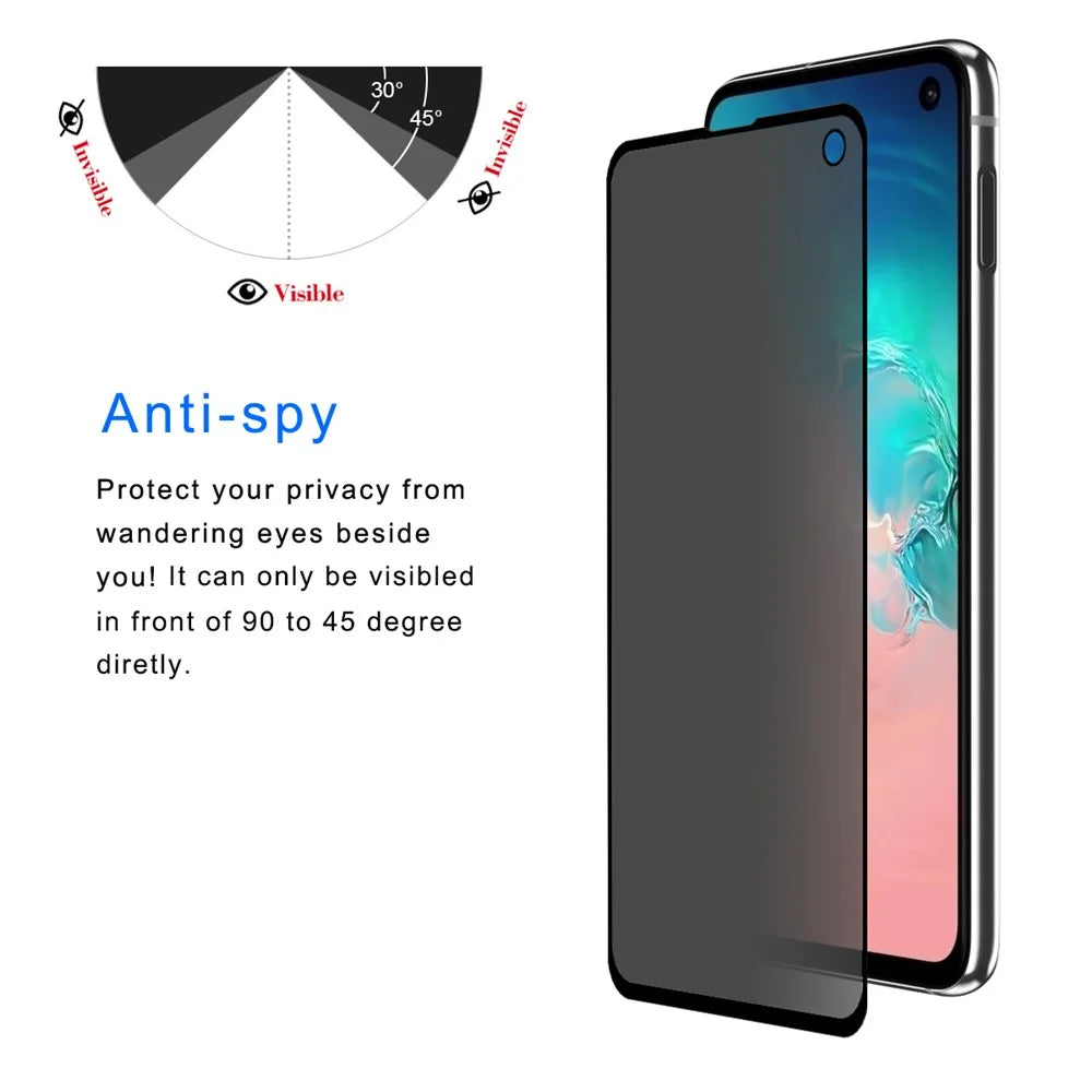 HAT PRINCE 0.26mm 9H 2.5D Privacy Protection Full Screen Tempered Glass Guard Film for Samsung Galaxy S10e - 3