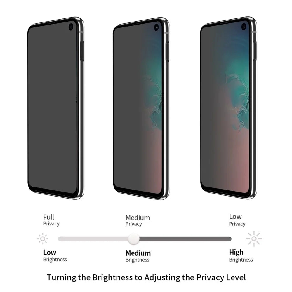 HAT PRINCE 0.26mm 9H 2.5D Privacy Protection Full Screen Tempered Glass Guard Film for Samsung Galaxy S10e - 4