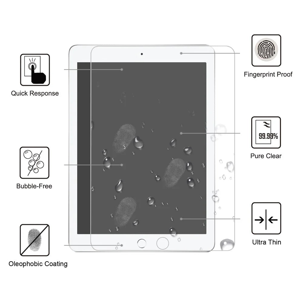 0.25mm Arc Edge 9H Full Screen Covering Tempered Glass Shield for iPad mini (2019) 7.9 inch / mini 4 - 2