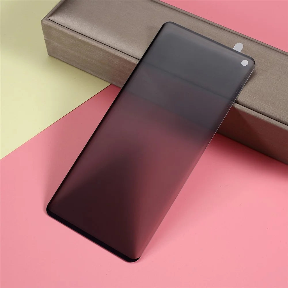Anti-peep Curved  Full Coverage Tempered Glass Screen Protector (Not Support Ultrasonic Fingerprint Unlock) for Samsung Galaxy S10 - 2