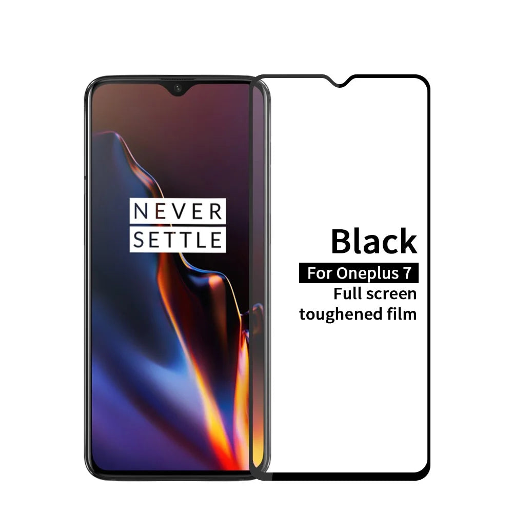 MOFI 9H Anti-burst 2.5D Arc Edge Full Size Tempered Glass Screen Protective Film for OnePlus 7 - 1