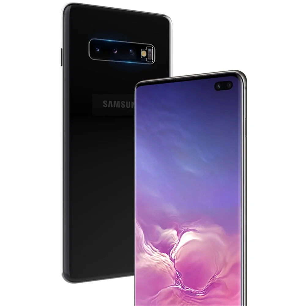 IMAK 2Pcs/Pack High Definition Clear Glass Camera Lens Protector for Samsung Galaxy S10 Plus - 7