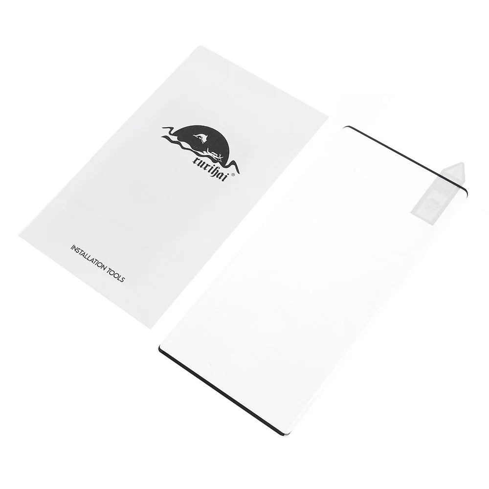 RURIHAI 0.26mm 3D Curved Tempered Glass Screen Protector Film for Samsung Galaxy Note 10 / Note 10 5G [Case Friendly Scaled-Down Version] - 4
