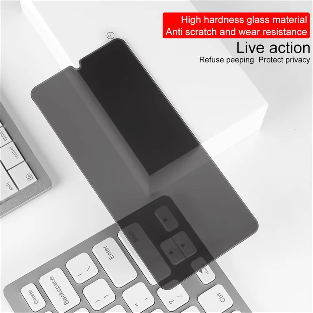 IMAK Anti-Peep 9H Tempered Glass Screen Protector Film for Samsung Galaxy A40 / Galaxy A20e - 4