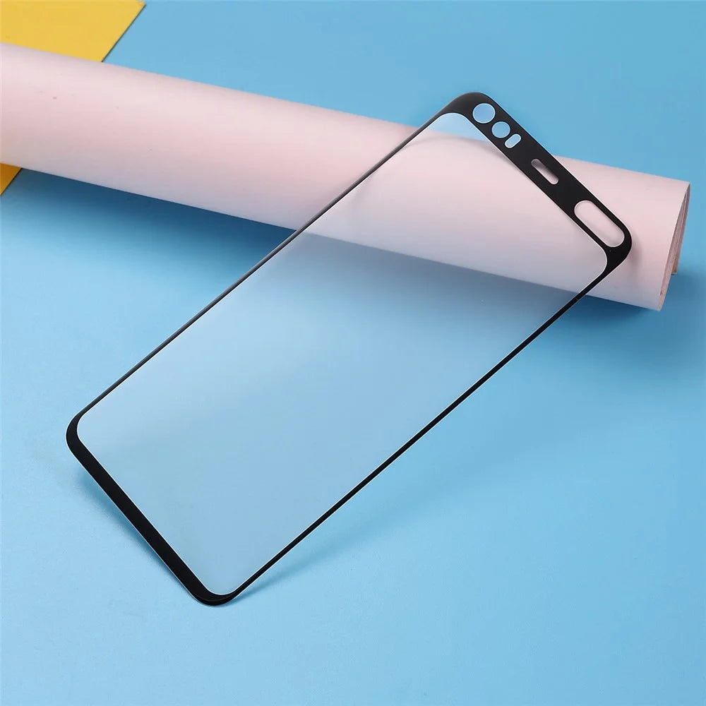 Ultra Clear Curved Full Cover Tempered Glass Protective Screen Film for Google Pixel 4 - Black - 4