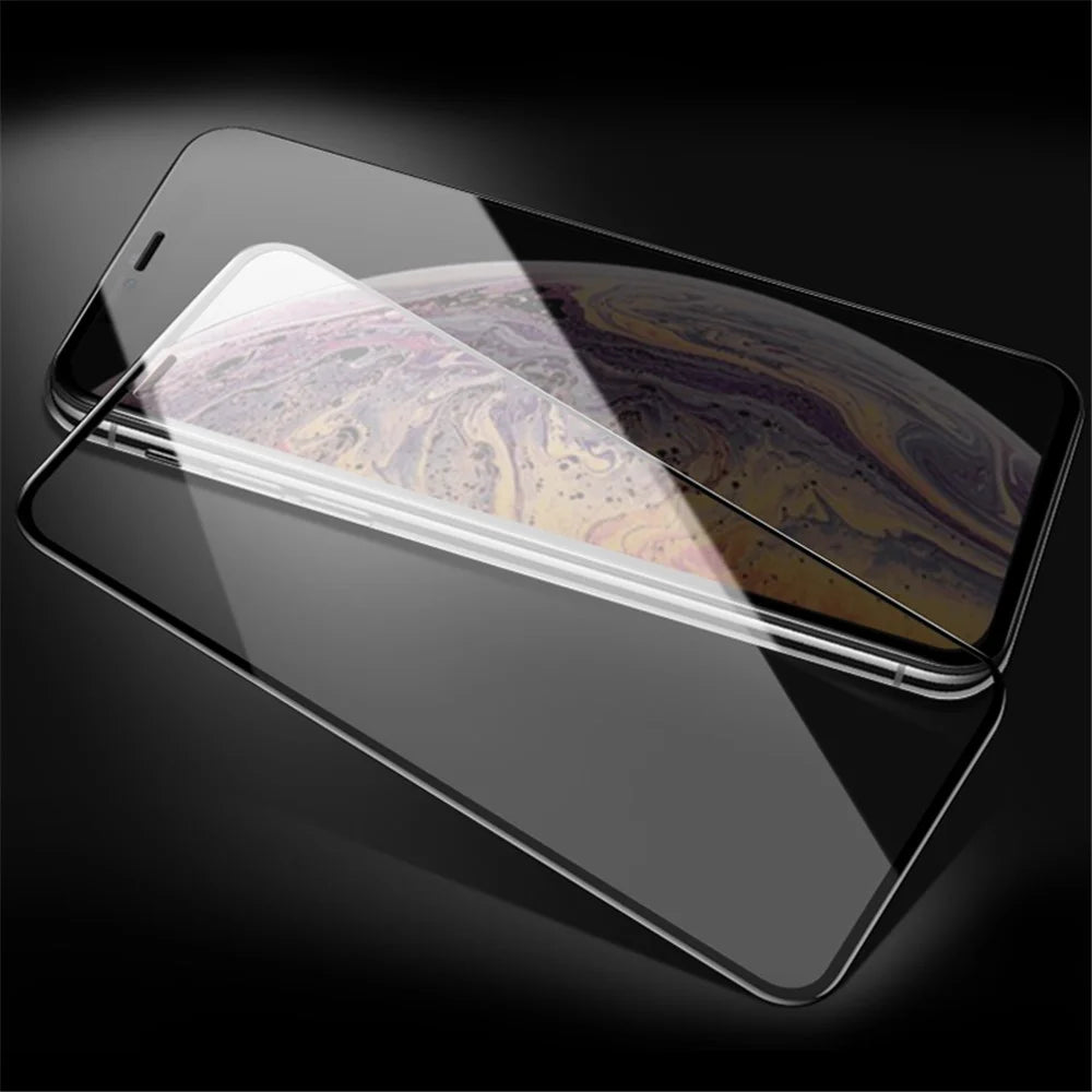 MOCOLO For iPhone 11 Pro 5.8 inch (2019) / X / XS 5.8 inch Silk Print Tempered Glass Full Glue Full Coverage Screen Film - Black - 3
