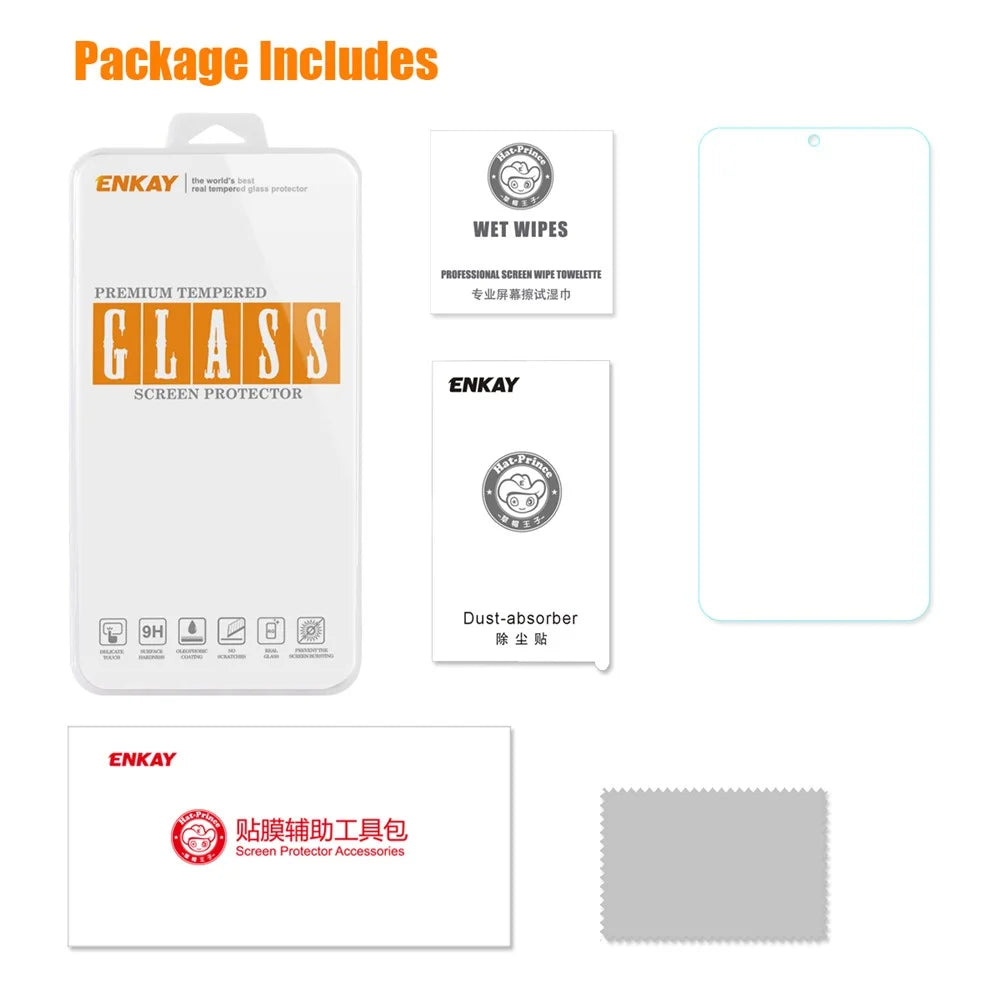ENKAY HAT PRINCE 0.26mm 9H 2.5D Arc Edge Tempered Glass Screen Film for 	Samsung Galaxy A10s - 4