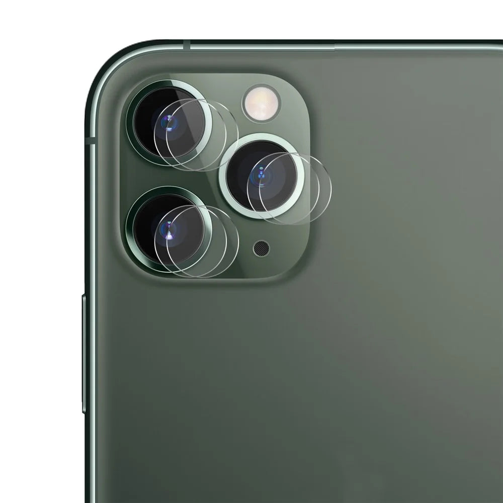 2PCS HAT PRINCE 0.2mm 9H 2.15D Arc Edge Tempered Glass Camera Lens Film for iPhone 11 Pro/11 Pro Max - 1