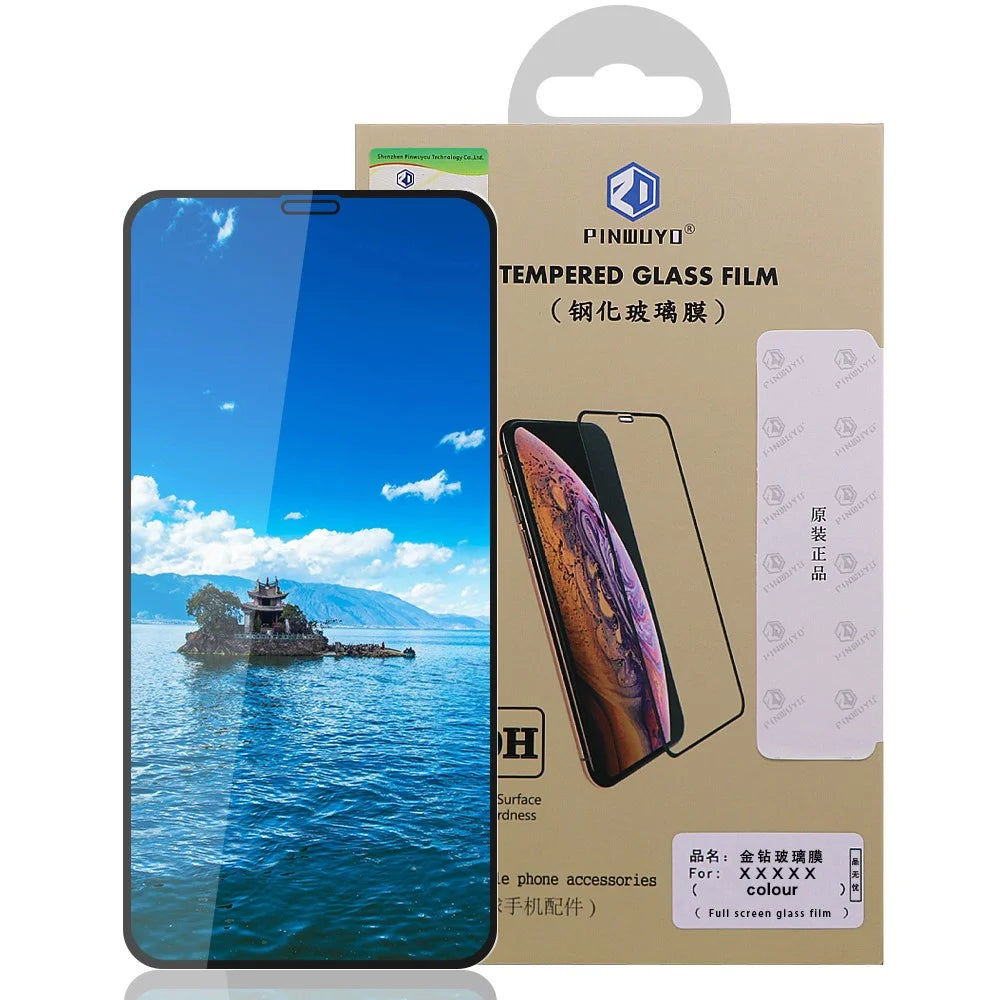 PINWUYO for Apple iPhone 11 6.1 inch/XR Full Anti-explosion Tempered Glass Screen Film - Black - 5