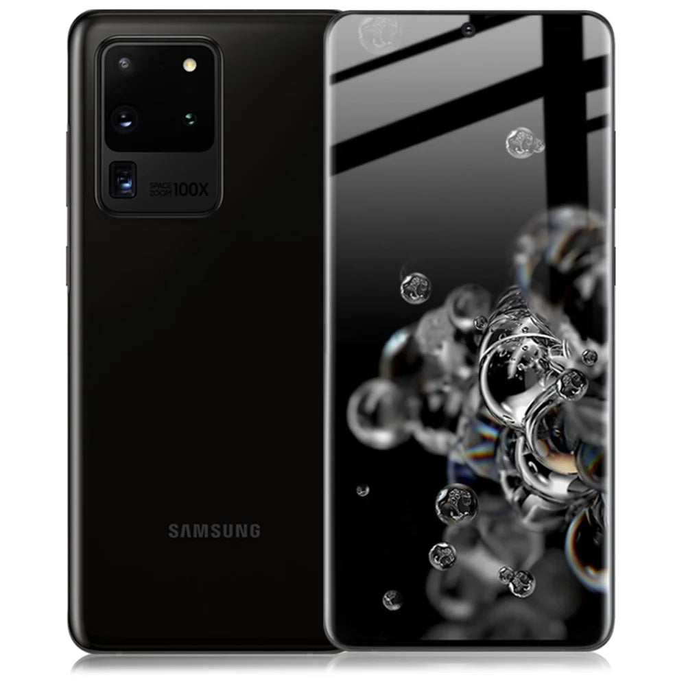 IMAK 3D Curved Full Coverage Tempered Glass Screen Protector Film for Samsung Galaxy S20 Ultra 5G - 5
