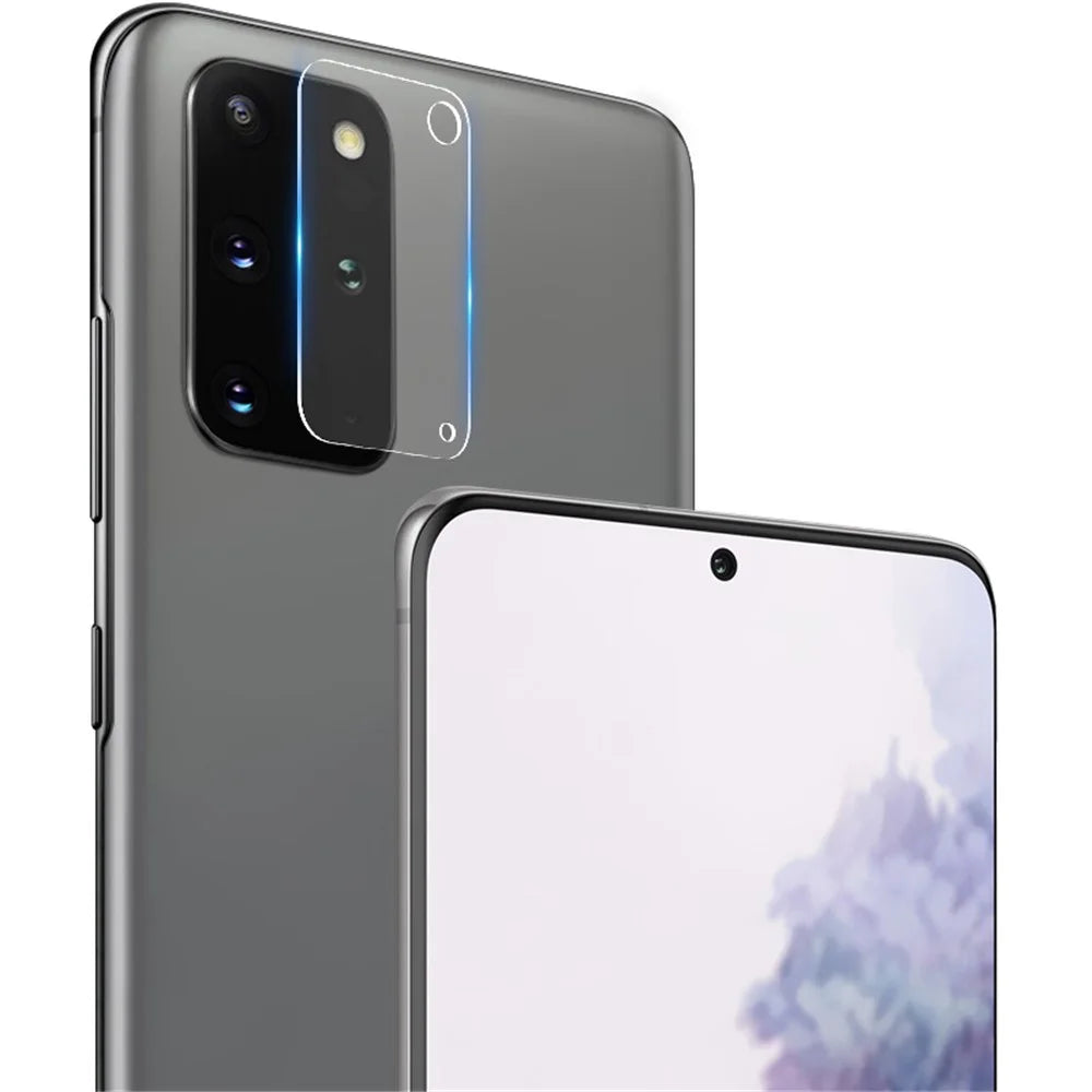 IMAK 2Pcs/Pack High Definition Camera Lens Tempered Glass Protective Film for Samsung Galaxy S20+ 5G - 2