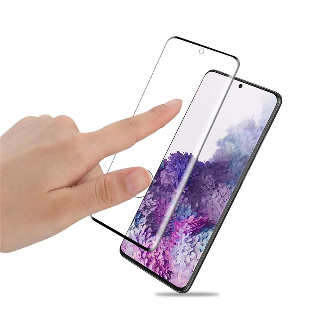 AMORUS for Samsung Galaxy S20 Plus 3D Curved Full Tempered Glass Phone Screen Protector - 4