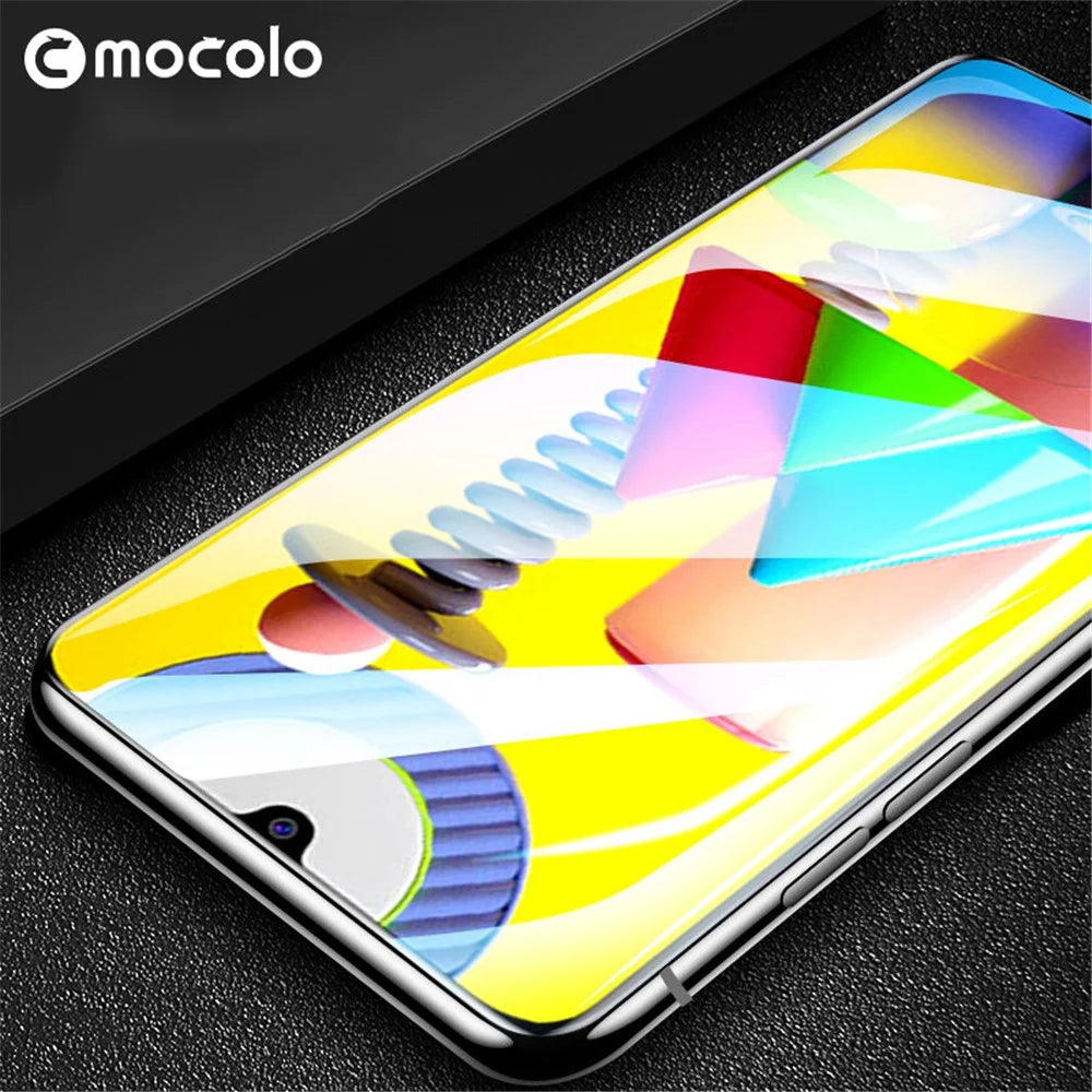 MOCOLO Silk Print HD Tempered Glass Full Glue Full Coverage Screen Film for Samsung Galaxy A20 / A30 / A50 / M30 / M30s / A30s / M31 / M21 - 4