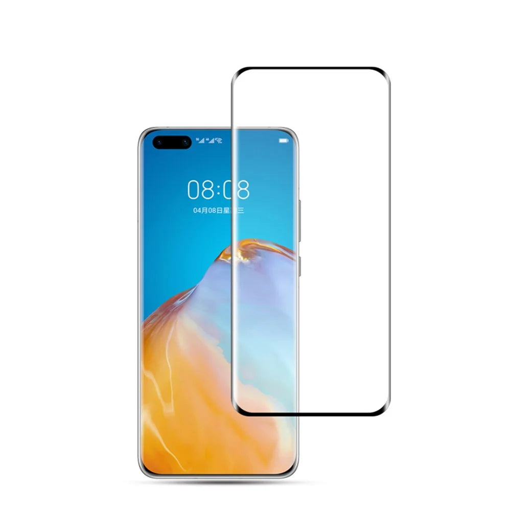 MOCOLO 3D Curved Full Screen Tempered Glass Screen Protector Film (Full Glue) for Huawei P40 Pro - Black - 1