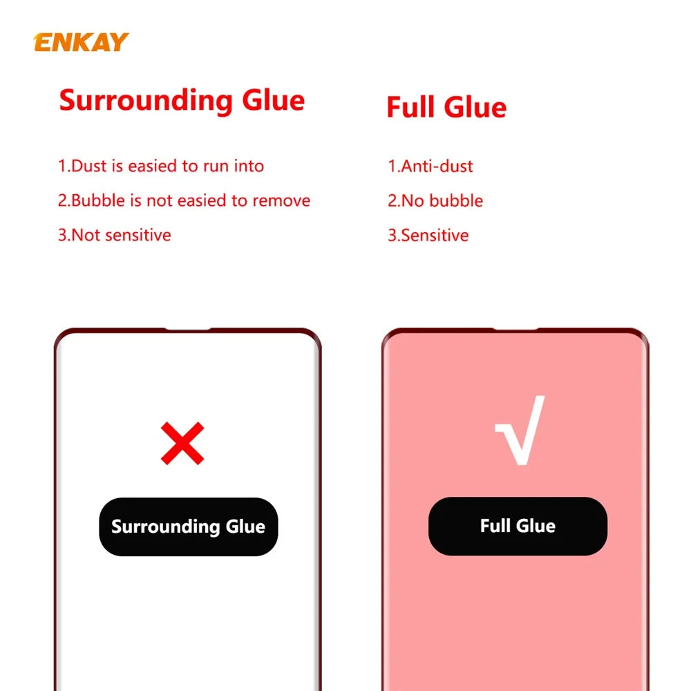 ENKAY 0.26mm 9H 3D Curved Full Glue Tempered Glass Full Screen Film Protector for Samsung Galaxy S10 Plus - 2